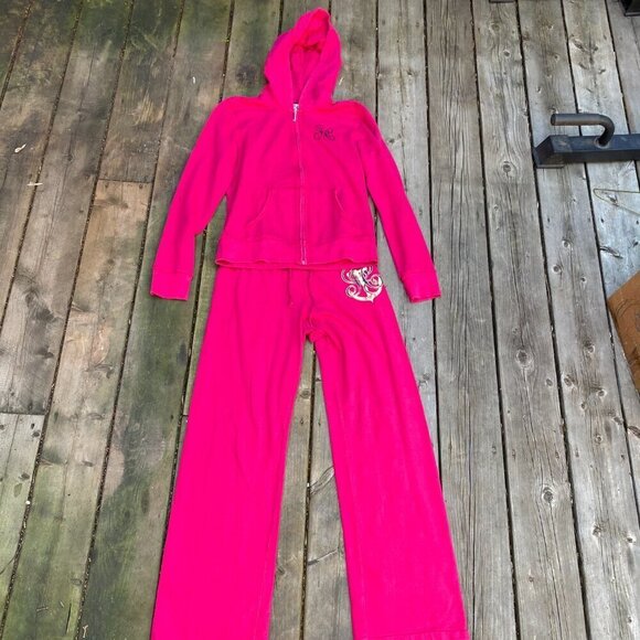 Vintage Y2K Juicy Couture Tracksuit Matching Set Pink Medium - Picture 3 of 12